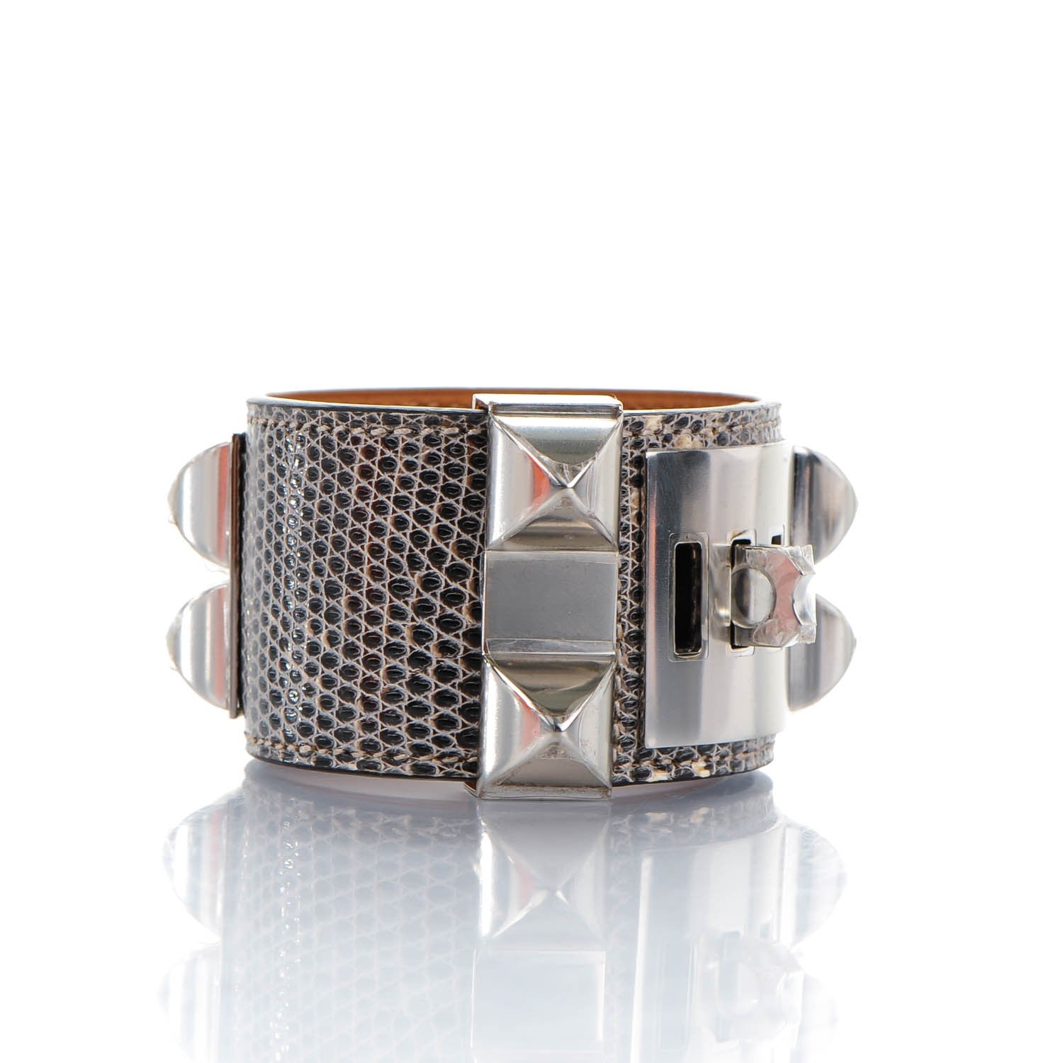 Hermes Lizard Collier De Chien CDC Bracelet S Ombre 4 of 8