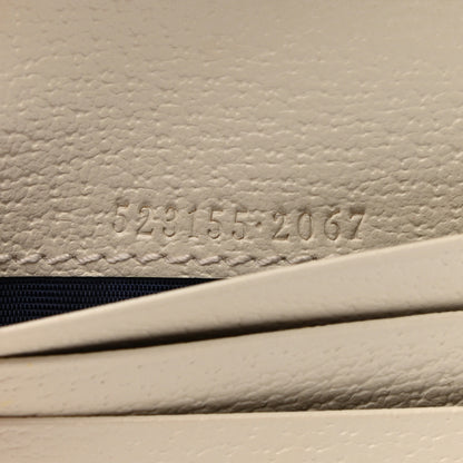 Gucci GG Supreme Monogram Textured Dollar Calfskin Web Ophidia Card Case Beige Ebony Mystic White 7 of 7