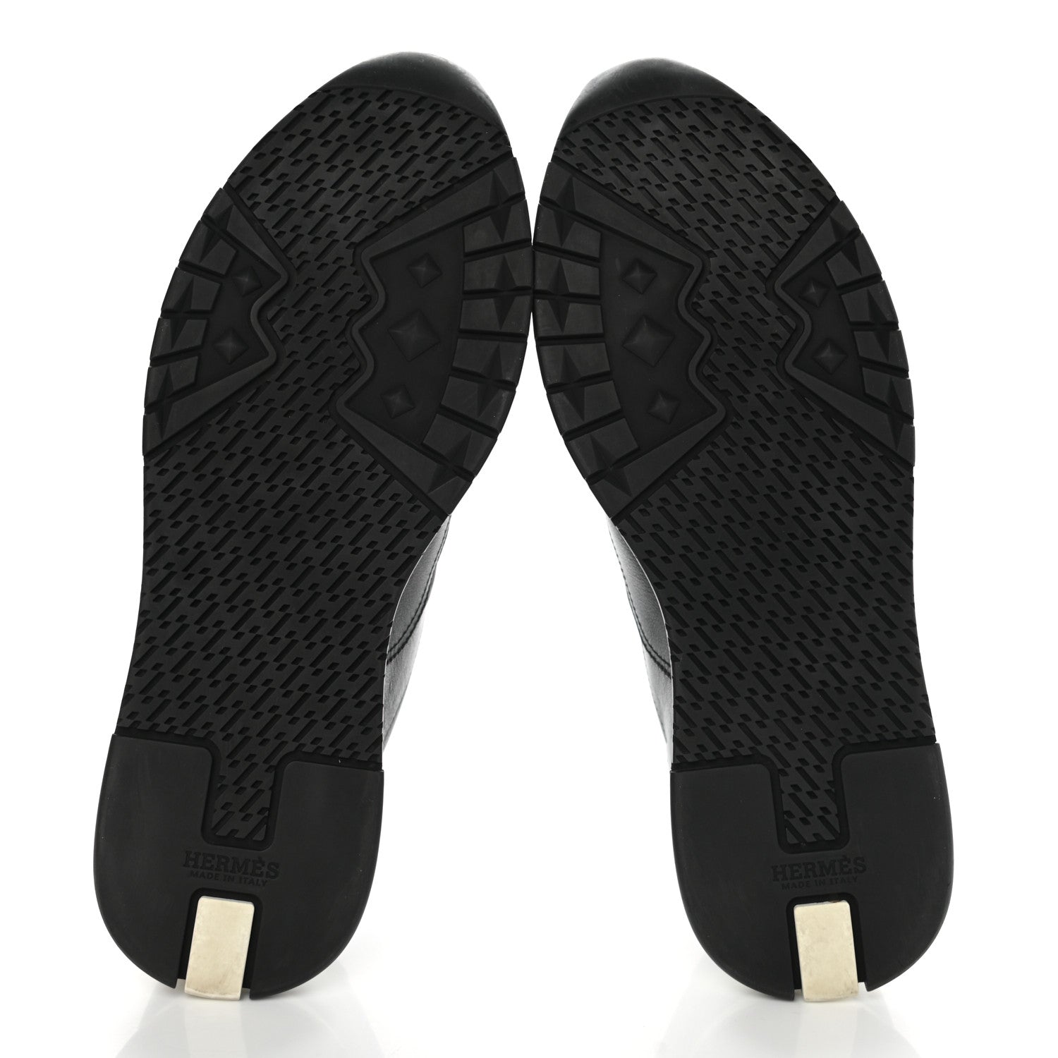 Hermes Calfskin Womens Trail Sneakers 39.5 Black 5 of 8