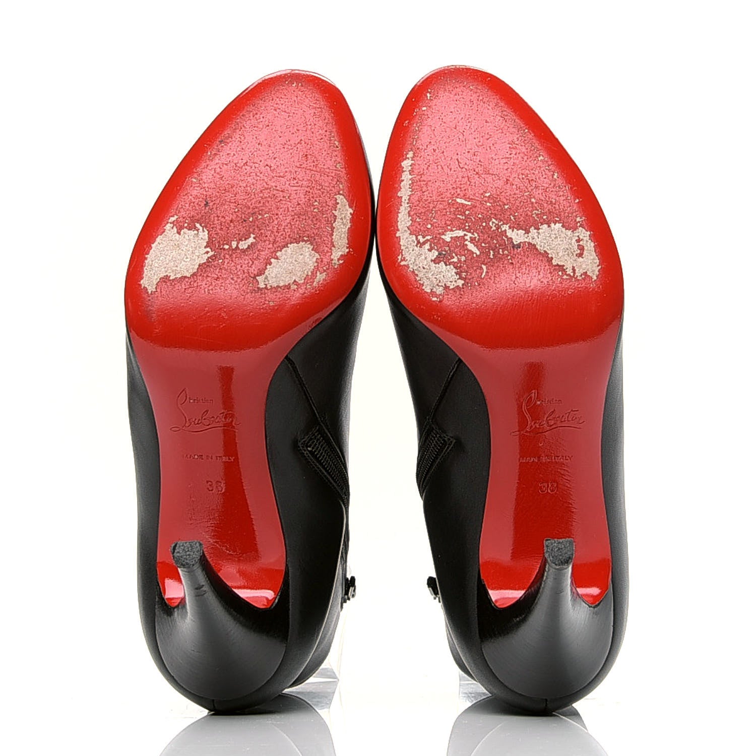 Christian Louboutin Calfskin Bello 100 Booties 38 Black 4 of 4
