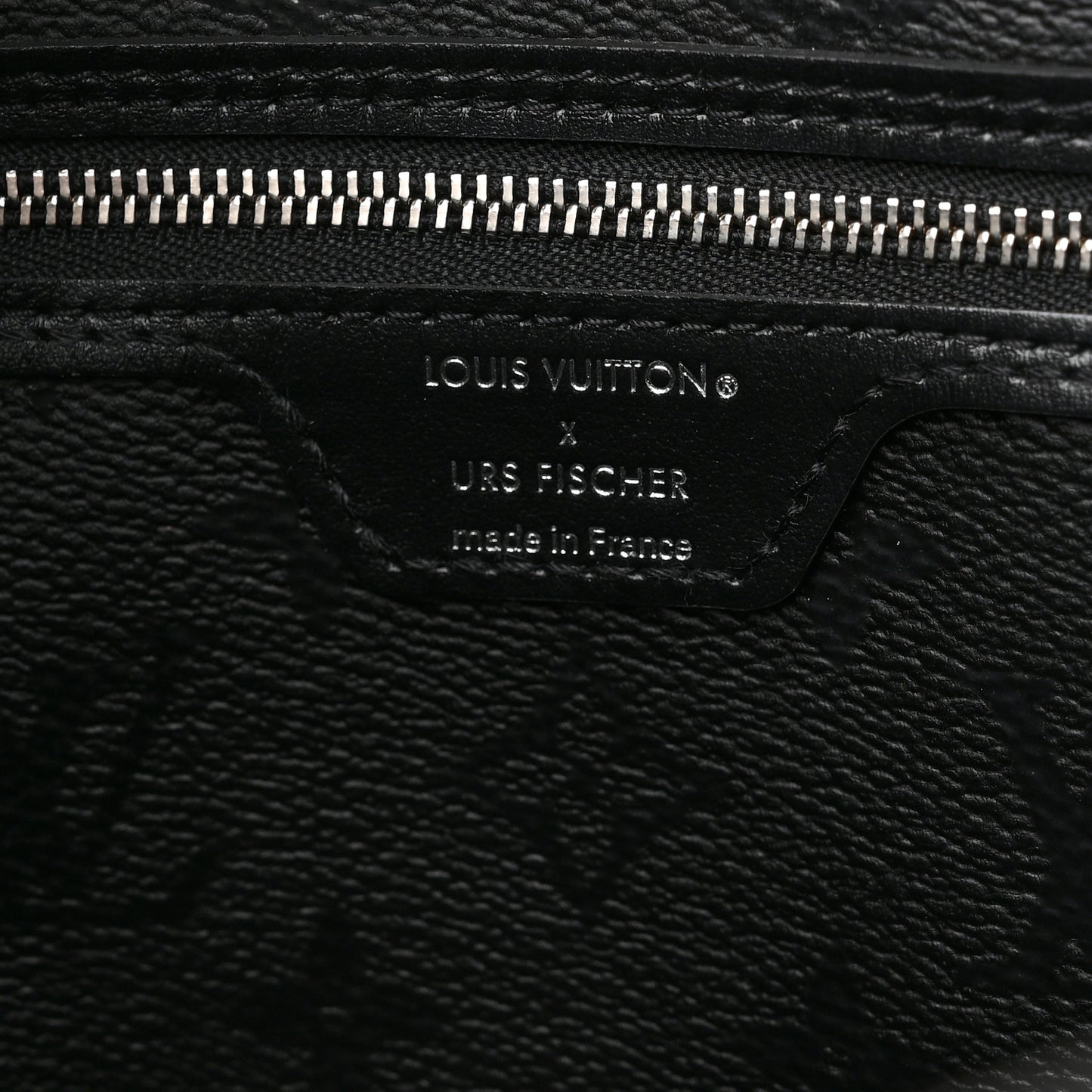 X UF Tufted Monogram Neverfull MM Black White