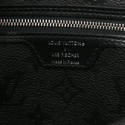 Louis Vuitton X UF Tufted Monogram Neverfull MM Black White 6 of 11
