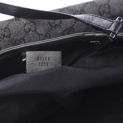 Gucci Denim Monogram Tote Black 7 of 12