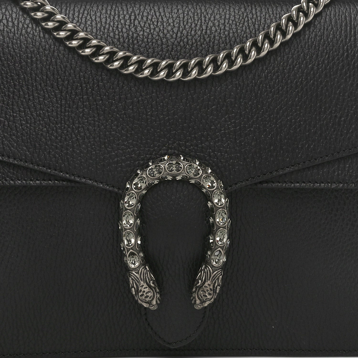 Gucci Dollar Calfskin Crystal Medium Dionysus Shoulder Bag Black Black Diamond 8 of 10