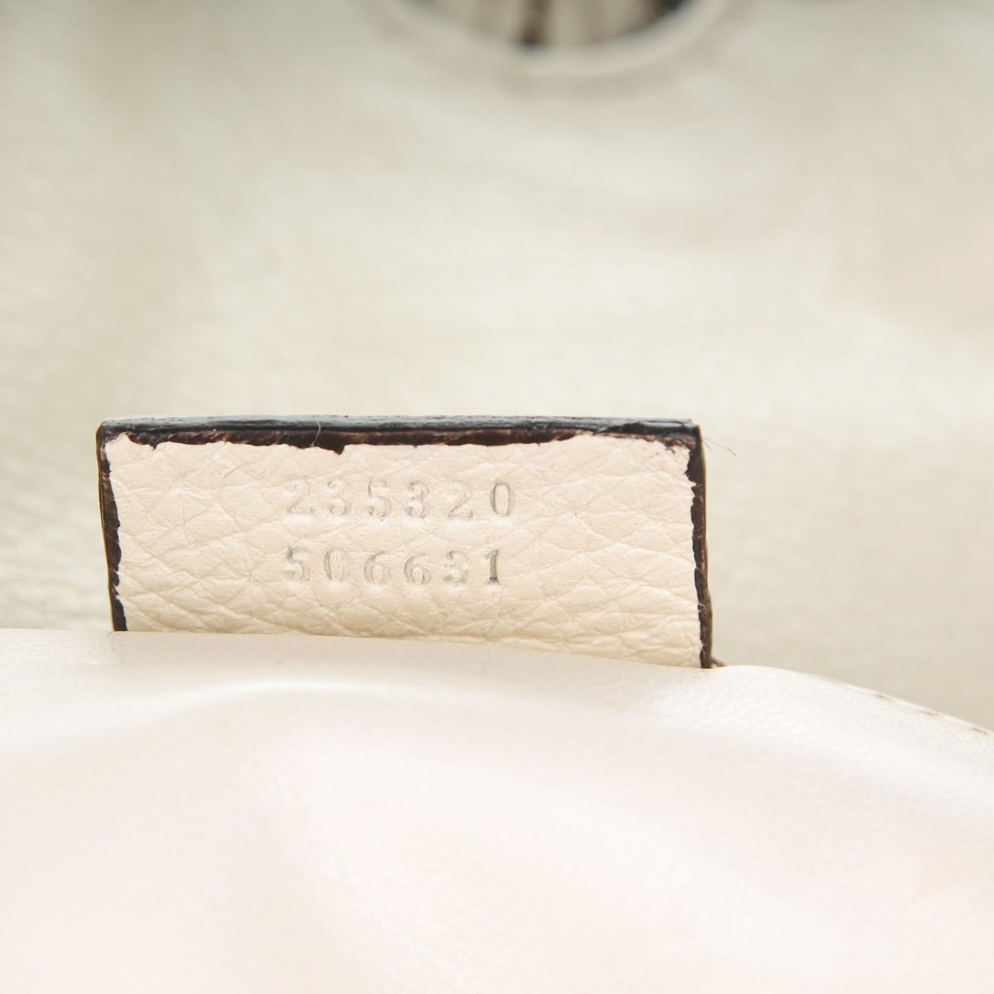 Python Bamboo Croisette Evening Bag Off White