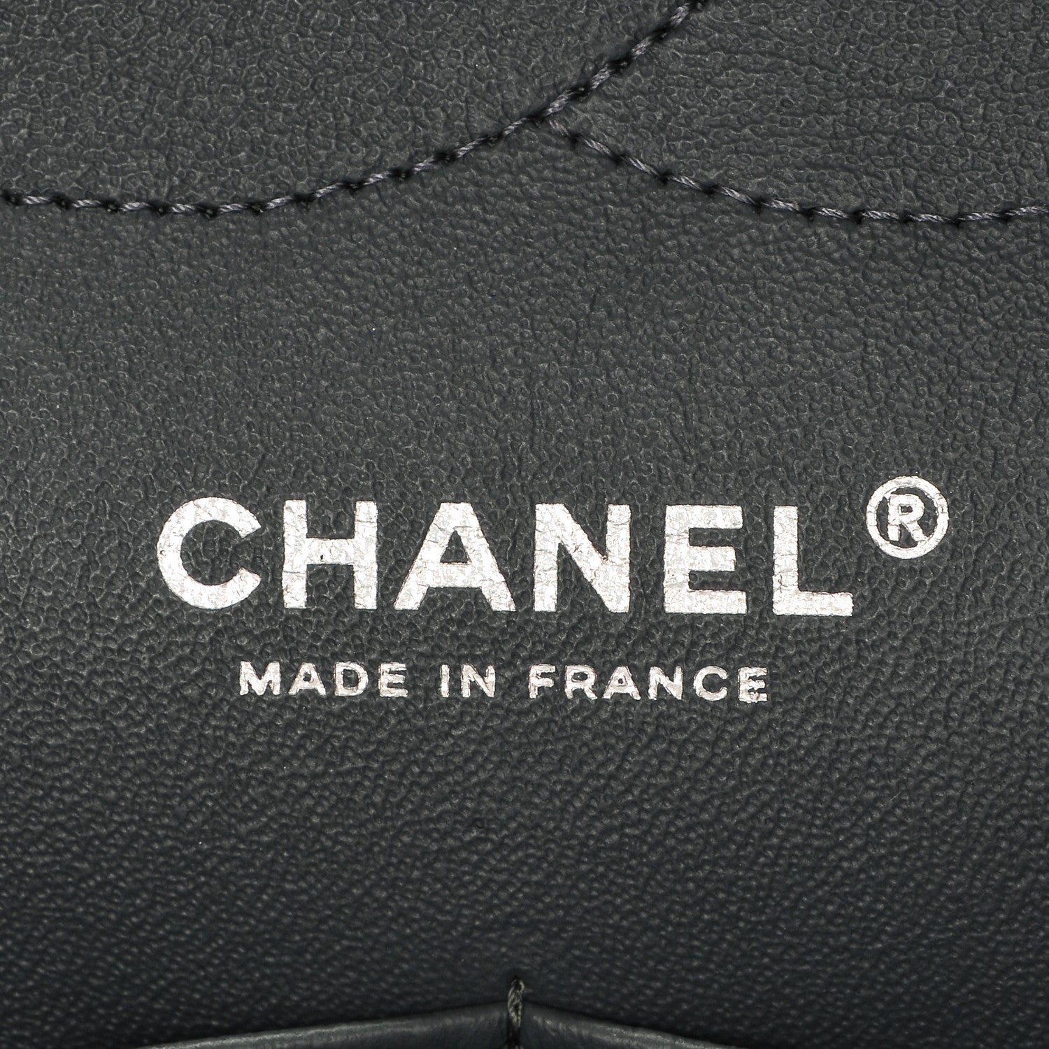 Chanel Caviar Quilted Jumbo Double Flap Grey 6 of 7