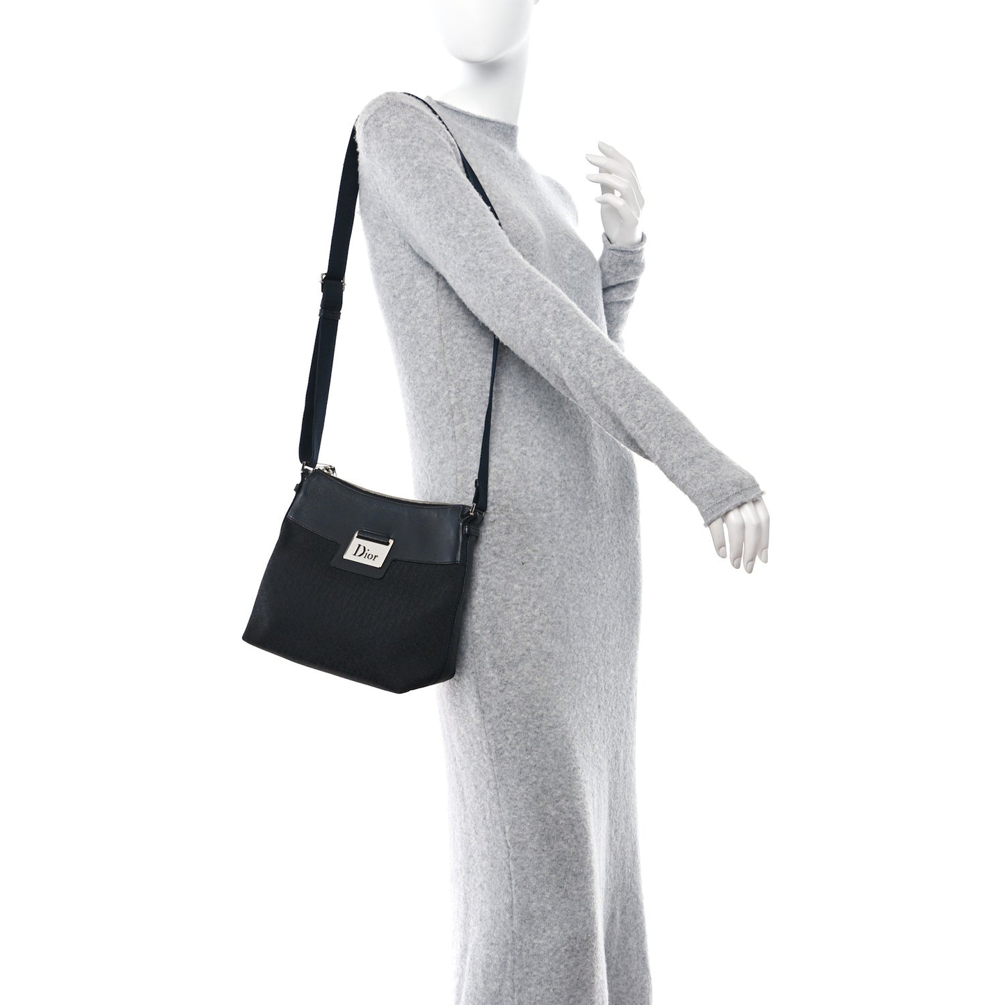Monogram Street Chic Messenger Black