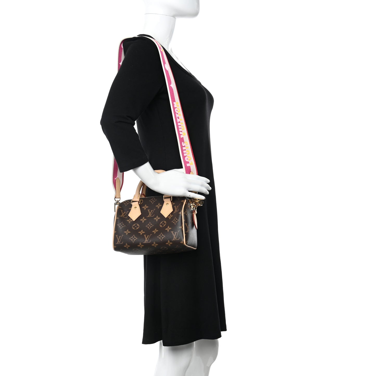 Monogram Speedy Bandouliere 20 Fuchsia