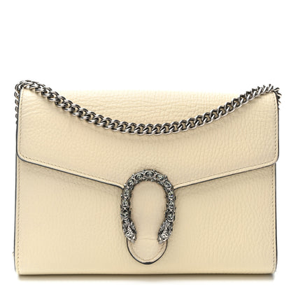 Gucci Dollar Calfskin Mini Dionysus Chain Wallet Mystic White 1 of 11