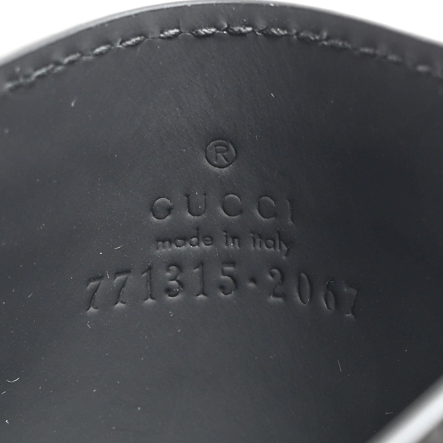 Gucci Rubber Effect GG Embossed Card Holder Black 6 of 7