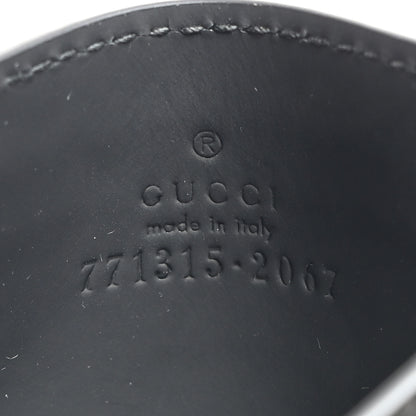Gucci Rubber Effect GG Embossed Card Holder Black 6 of 7
