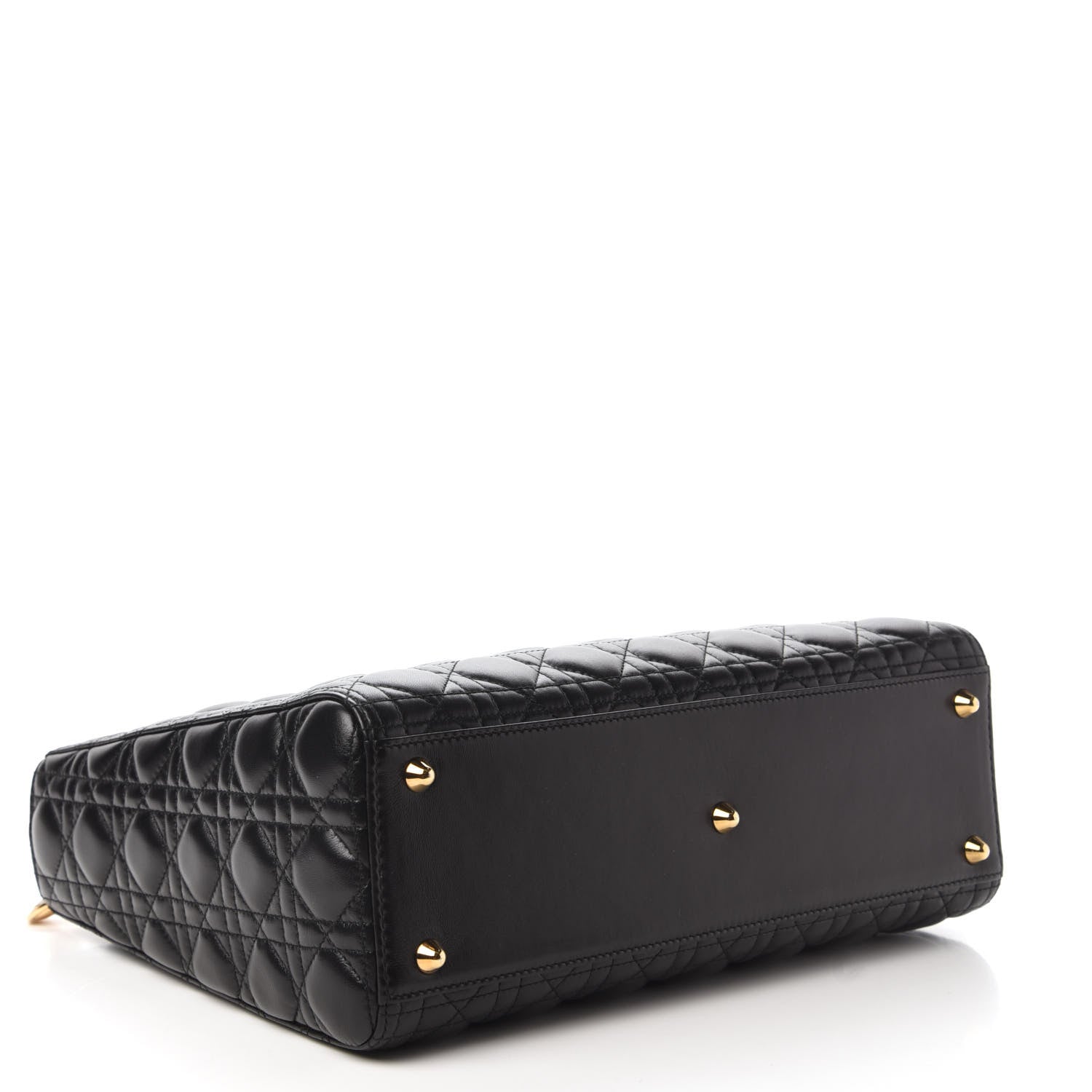 Christian Dior Lambskin Cannage Large Lady Dior Black 4 of 11