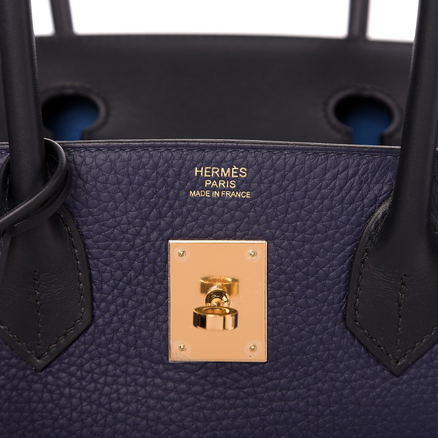 Taurillon Clemence Sombrero Birkin 30 Bleu Encre Bleu Obscur