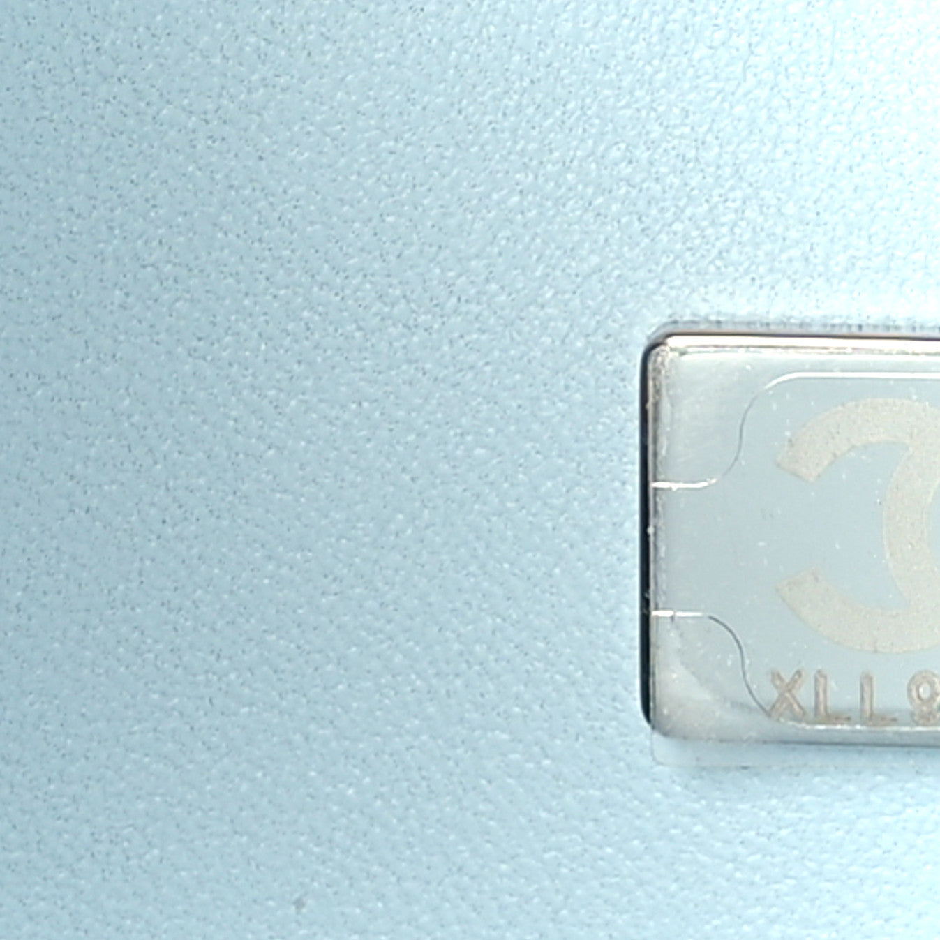 Chanel Caviar Quilted Maxi Double Flap Light Blue 7 of 9