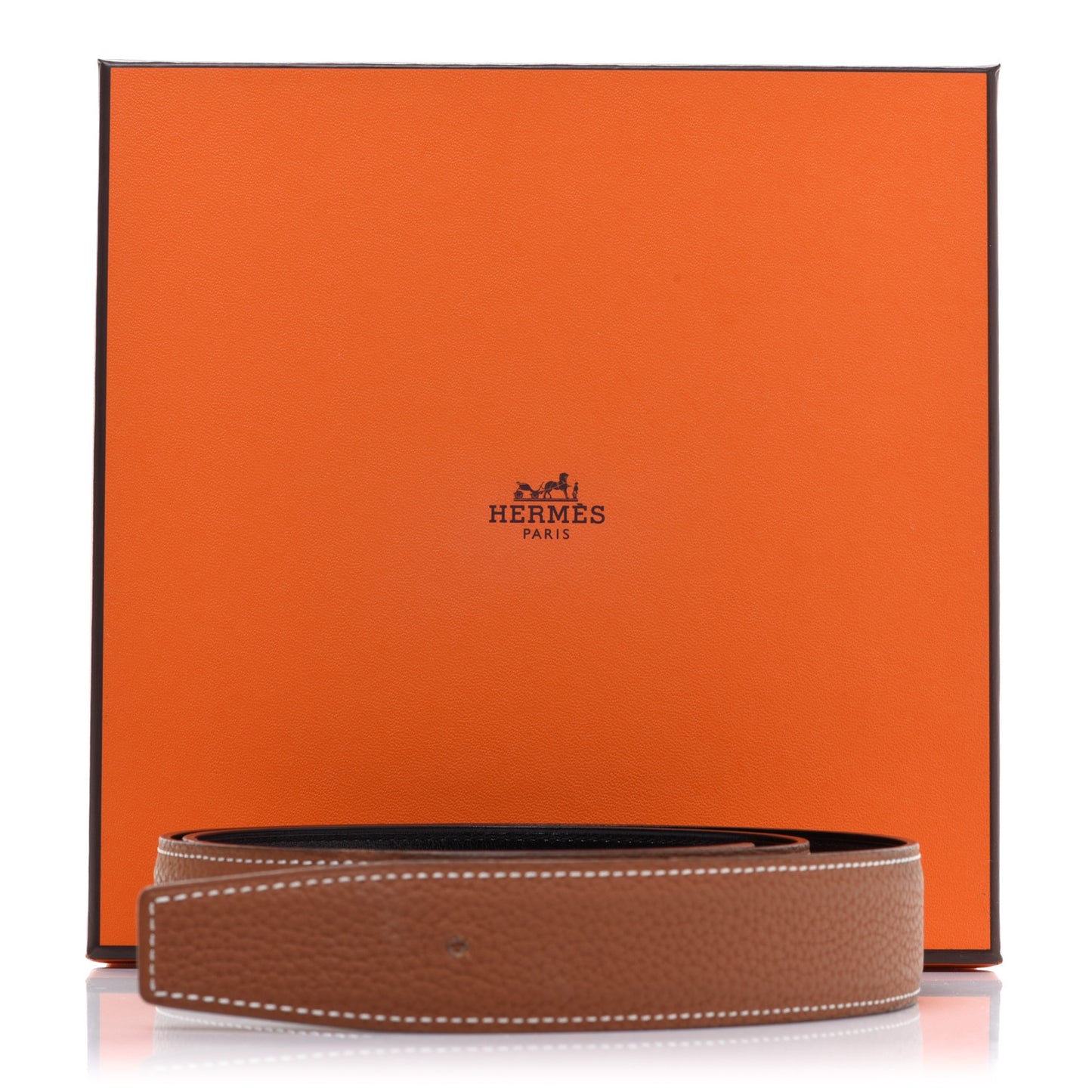 Box Togo 32mm Belt Strap 90 Black Gold
