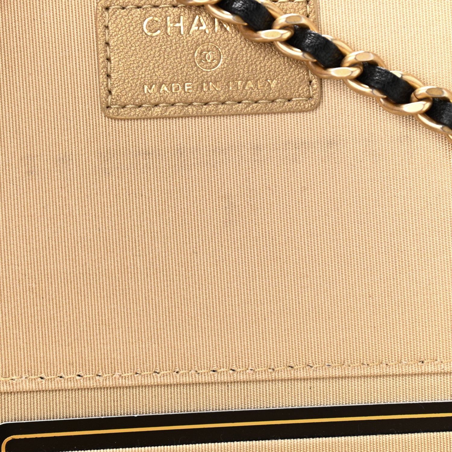 Chanel Lambskin Quilted Small Pearl Crush Vanity Case With Chain Black 8 of 10