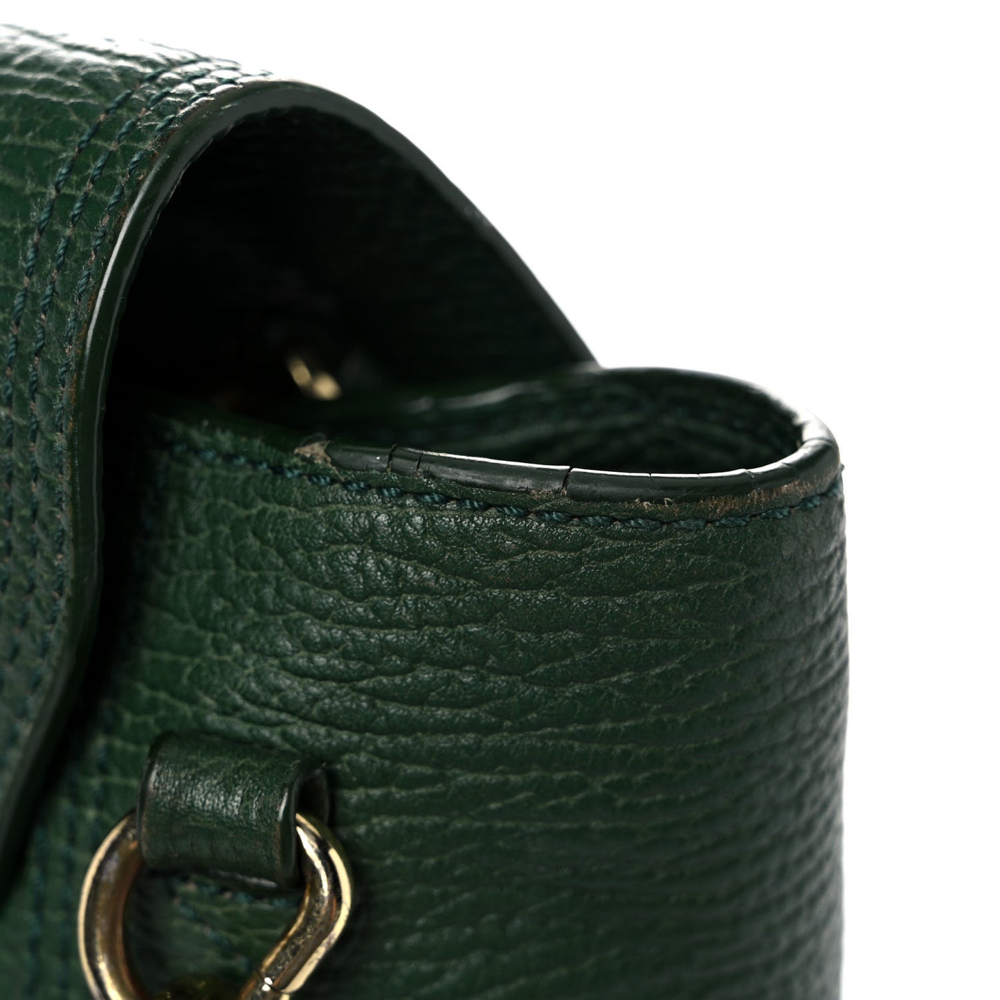 Textured Calfskin Medium Pashli Satchel Jade