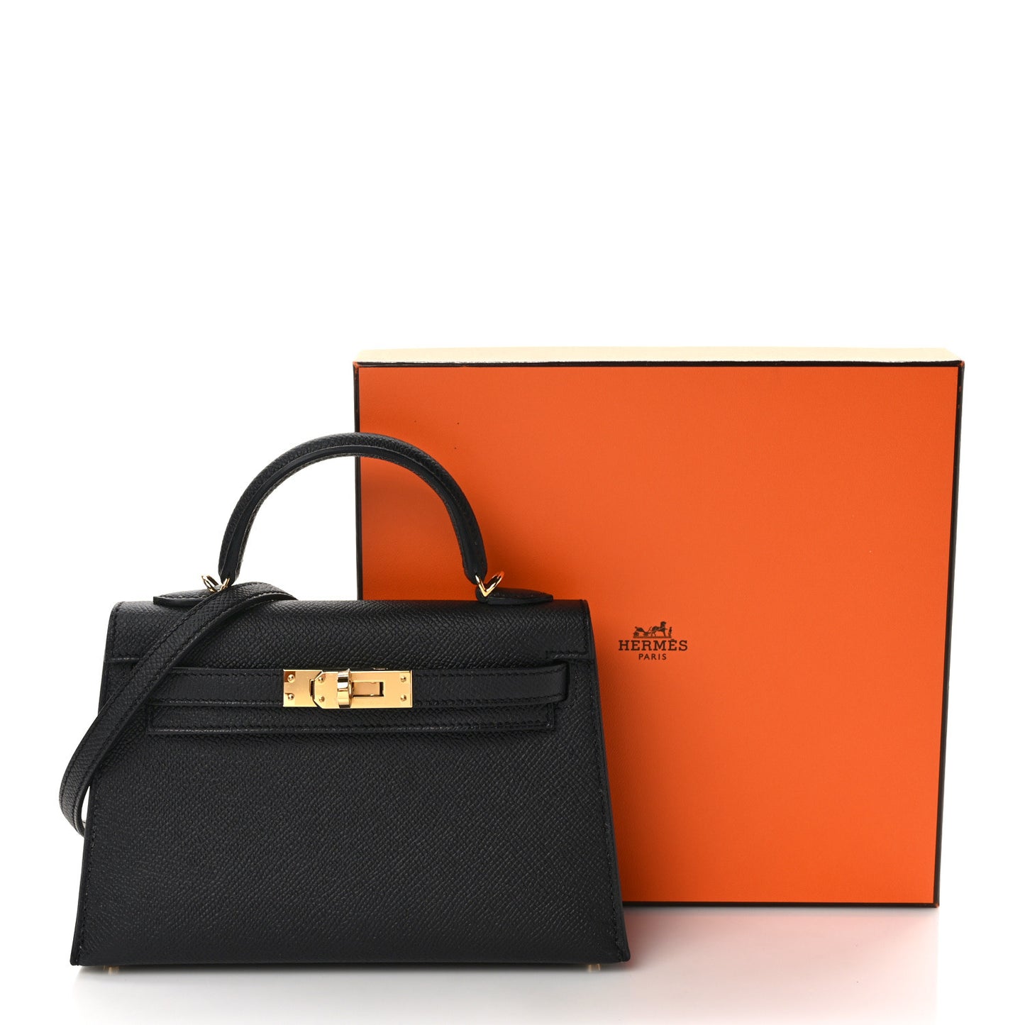 Epsom Mini Kelly Sellier 20 Black