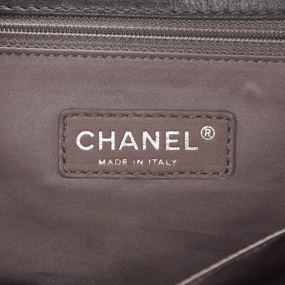 Chanel Calfskin Bubble Quilt Accordion Flap Grey 6 of 7