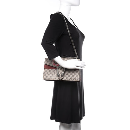 Gucci GG Supreme Monogram Blooms Small Dionysus Shoulder Bag Beige Multicolor Dry Rose 2 of 15