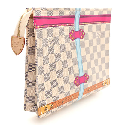 Louis Vuitton Damier Azur Summer Trunks Hawaii Toiletry Pouch 26 3 of 6