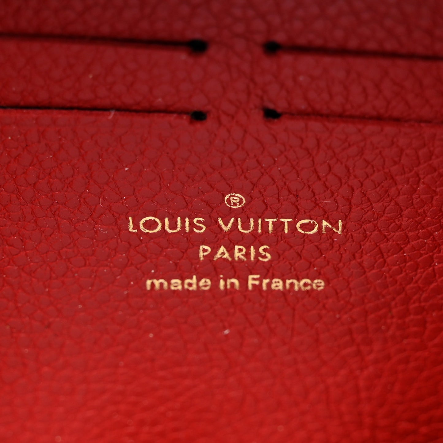LOUIS VUITTON Empreinte Clemence Wallet Scarlet