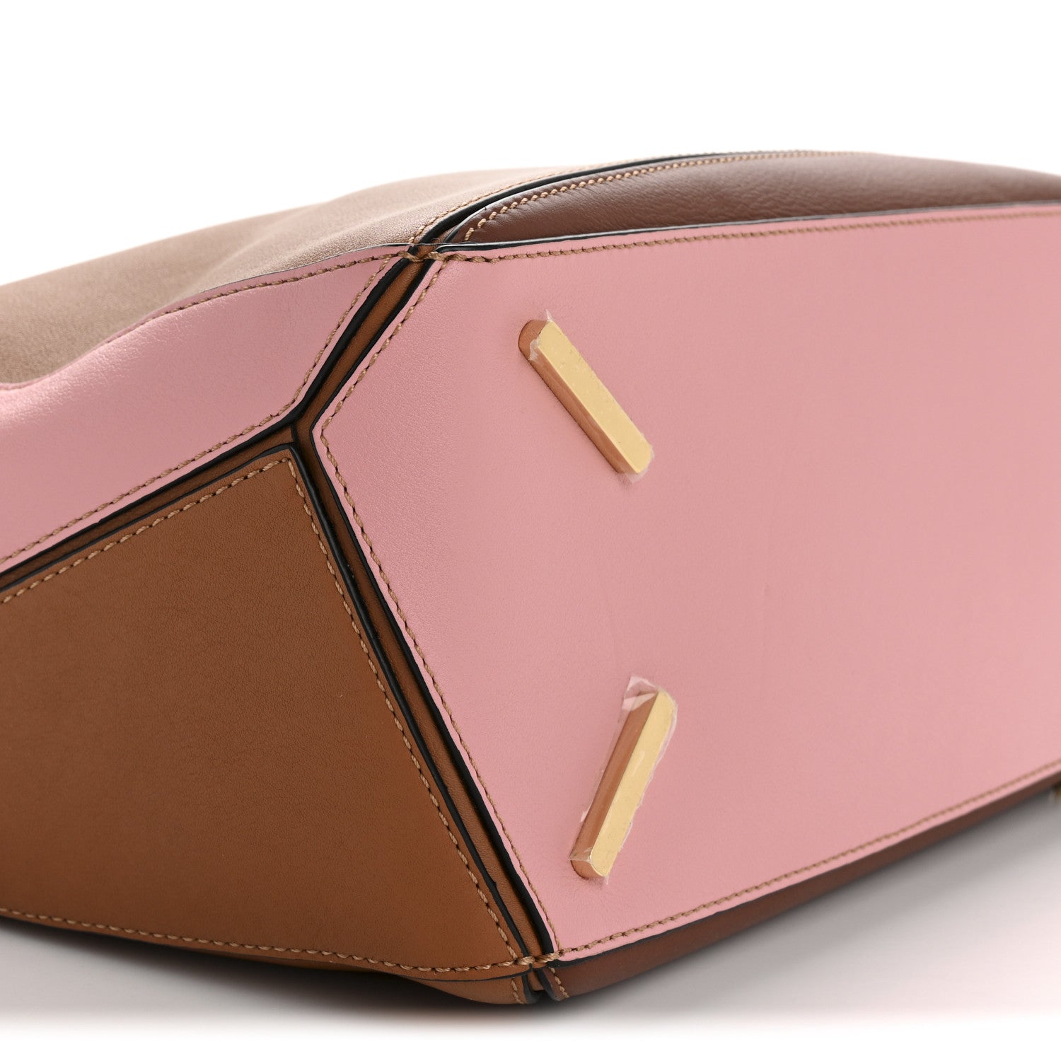 Loewe Calfskin Medium Puzzle Bag Tan Medium Pink 8 of 9