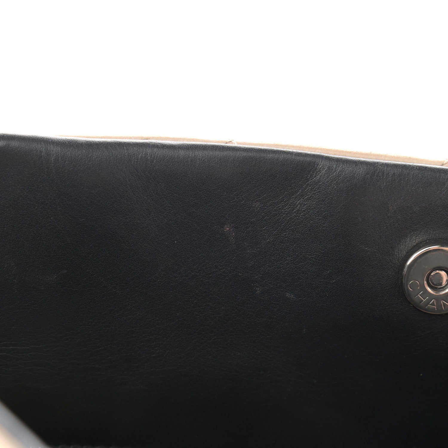 Chanel Lambskin Quilted CC Shopping Tote Black Rose Clair 12 of 13