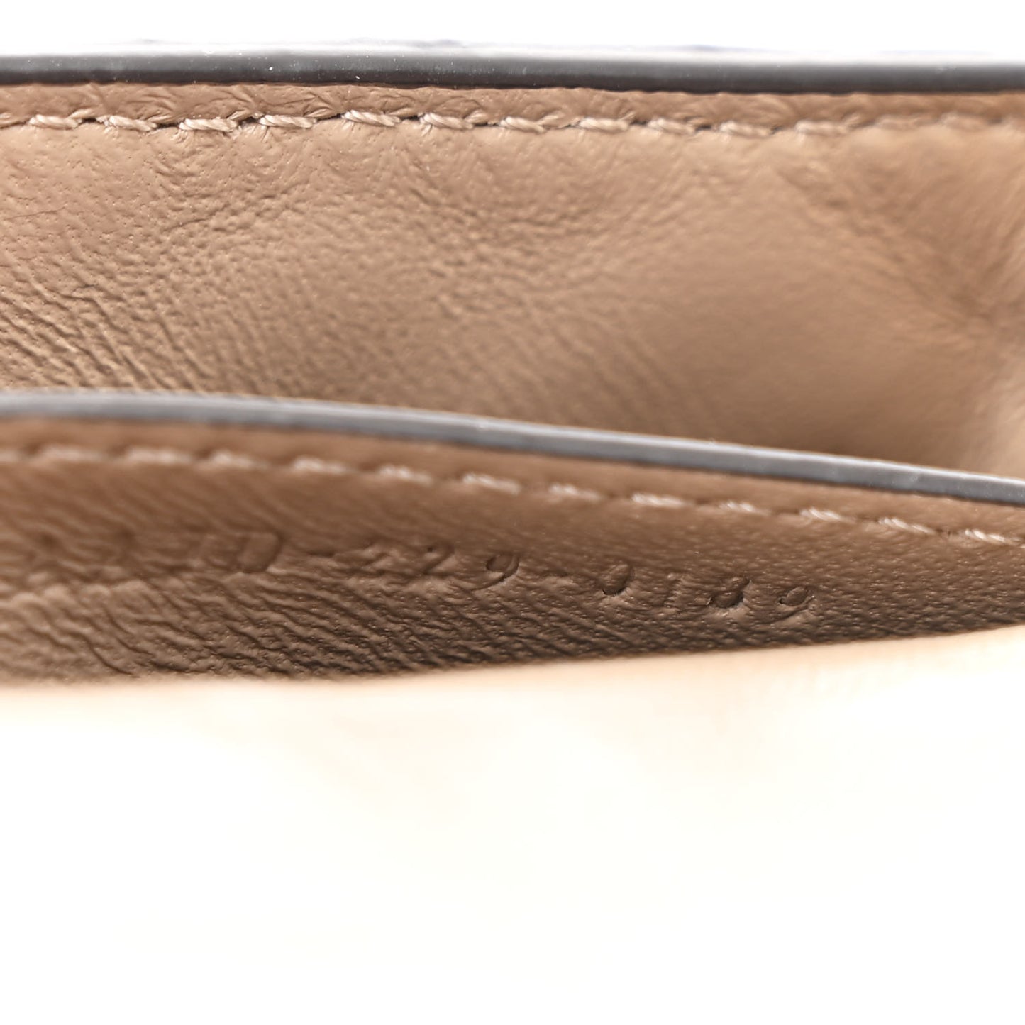 Nappa Matisse FF Embossed Nano Chain Baguette Tortora