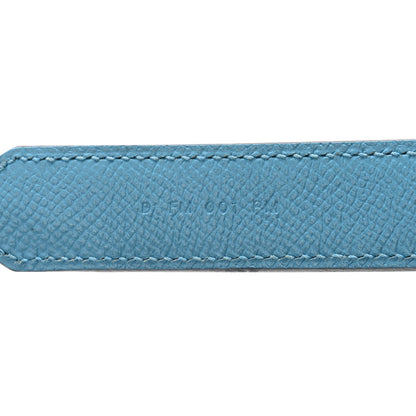 Hermes Epsom 25mm Hexagone Tressage Shoulder Strap Bleu De Nord Rouge De Coeur Gold 4 of 7