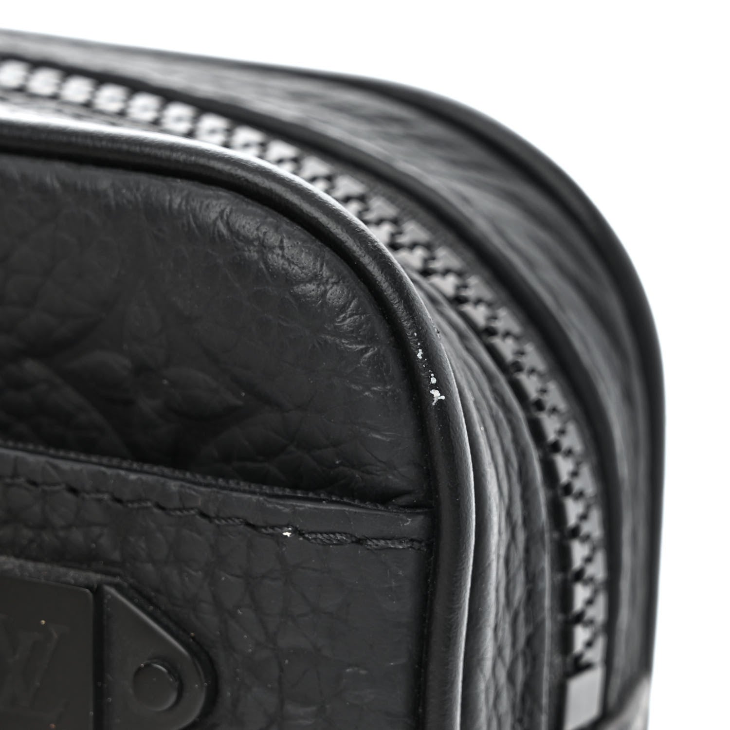 Louis Vuitton Taurillon Monogram Uniformes Solar Ray Soft Pochette Volga Belt Bag Black 9 of 9
