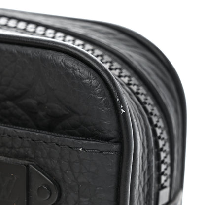 Louis Vuitton Taurillon Monogram Uniformes Solar Ray Soft Pochette Volga Belt Bag Black 9 of 9