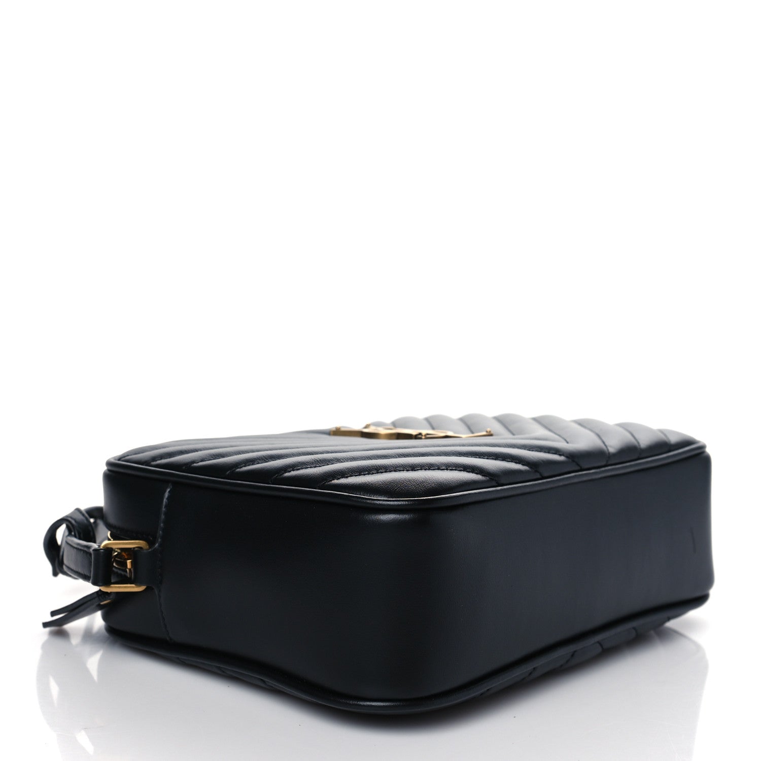 Saint Laurent Calfskin Matelasse Monogram Lou Camera Bag Black 4 of 10