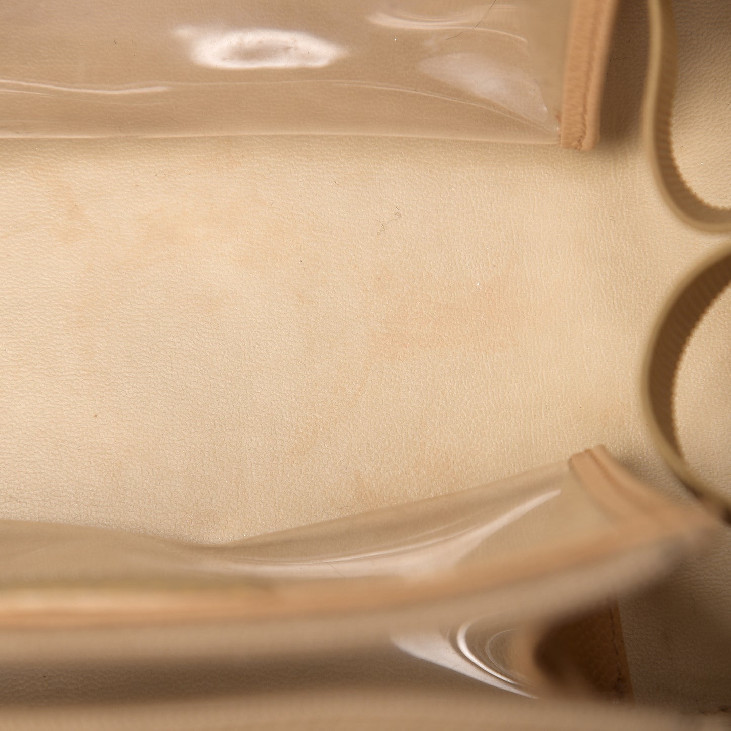 Caviar CC Vanity Train Case Beige