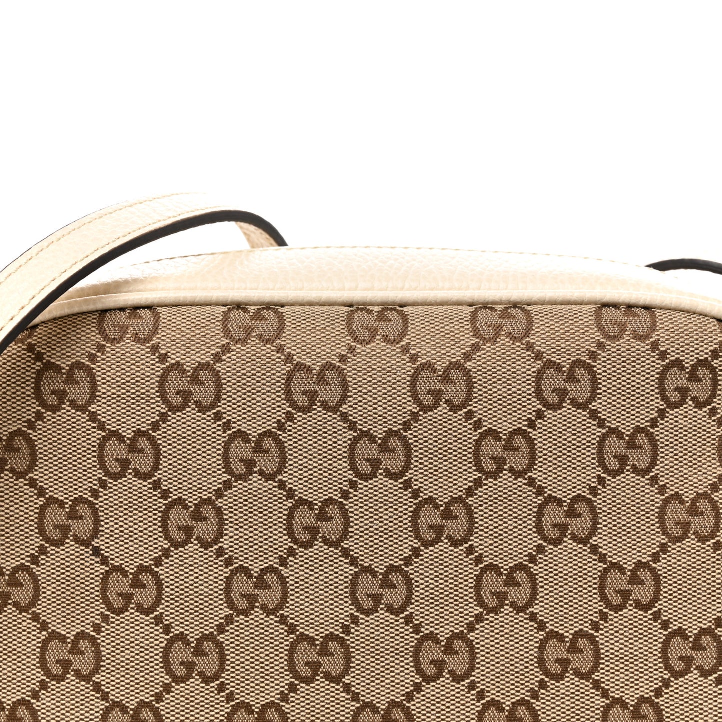 Monogram Dollar Calfskin Mini Bree Messenger Bag Beige Ebony Avoire