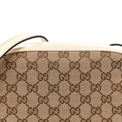 Gucci Monogram Dollar Calfskin Mini Bree Messenger Bag Beige Ebony Avoire 8 of 12