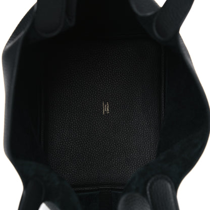 Hermes Taurillon Clemence Picotin Lock 22 MM Black 4 of 5