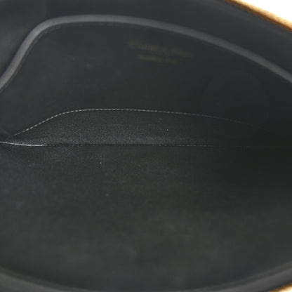 Christian Dior Supple Calfskin Cannage Medium Caro Daily Pouch Black 5 of 9