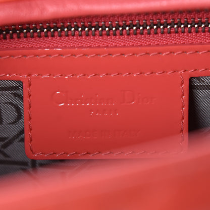 Christian Dior Patent Cannage Large Lady Dior Light Coral 12 of 13