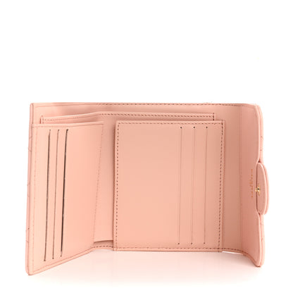Chanel Caviar Quilted Compact Flap Wallet Light Pink 5 of 12