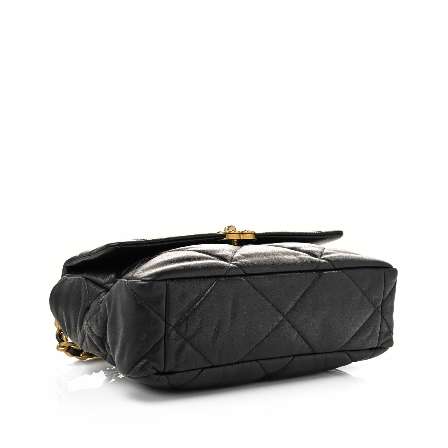 Chanel Lambskin Quilted Large Chanel 19 Flap Black 4 of 12