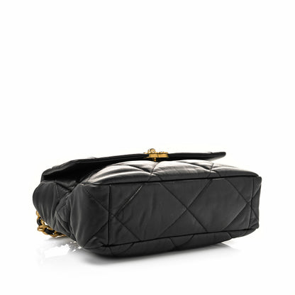 Chanel Lambskin Quilted Large Chanel 19 Flap Black 4 of 12