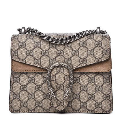Gucci GG Supreme Monogram Mini Dionysus Shoulder Bag Taupe 1 of 12