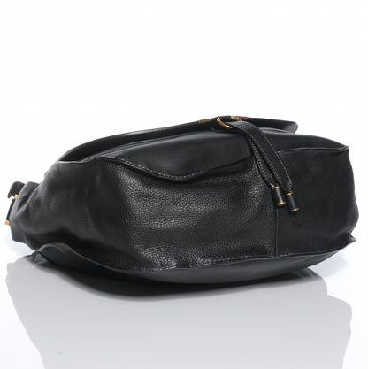 Chloe Leather Large Marcie Hobo Black 4 of 8