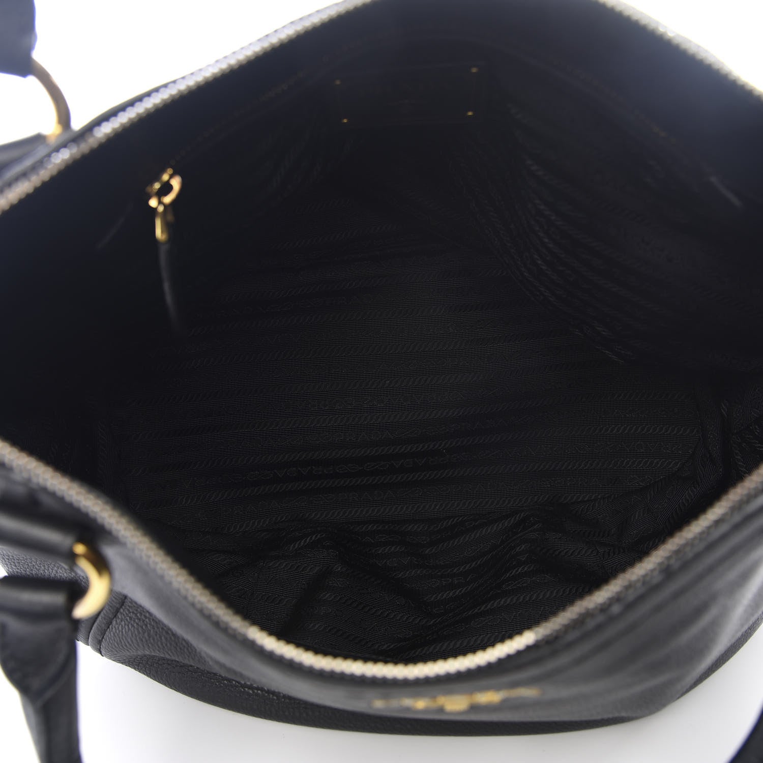 Prada Vitello Daino Shoulder Bag Black 4 of 8