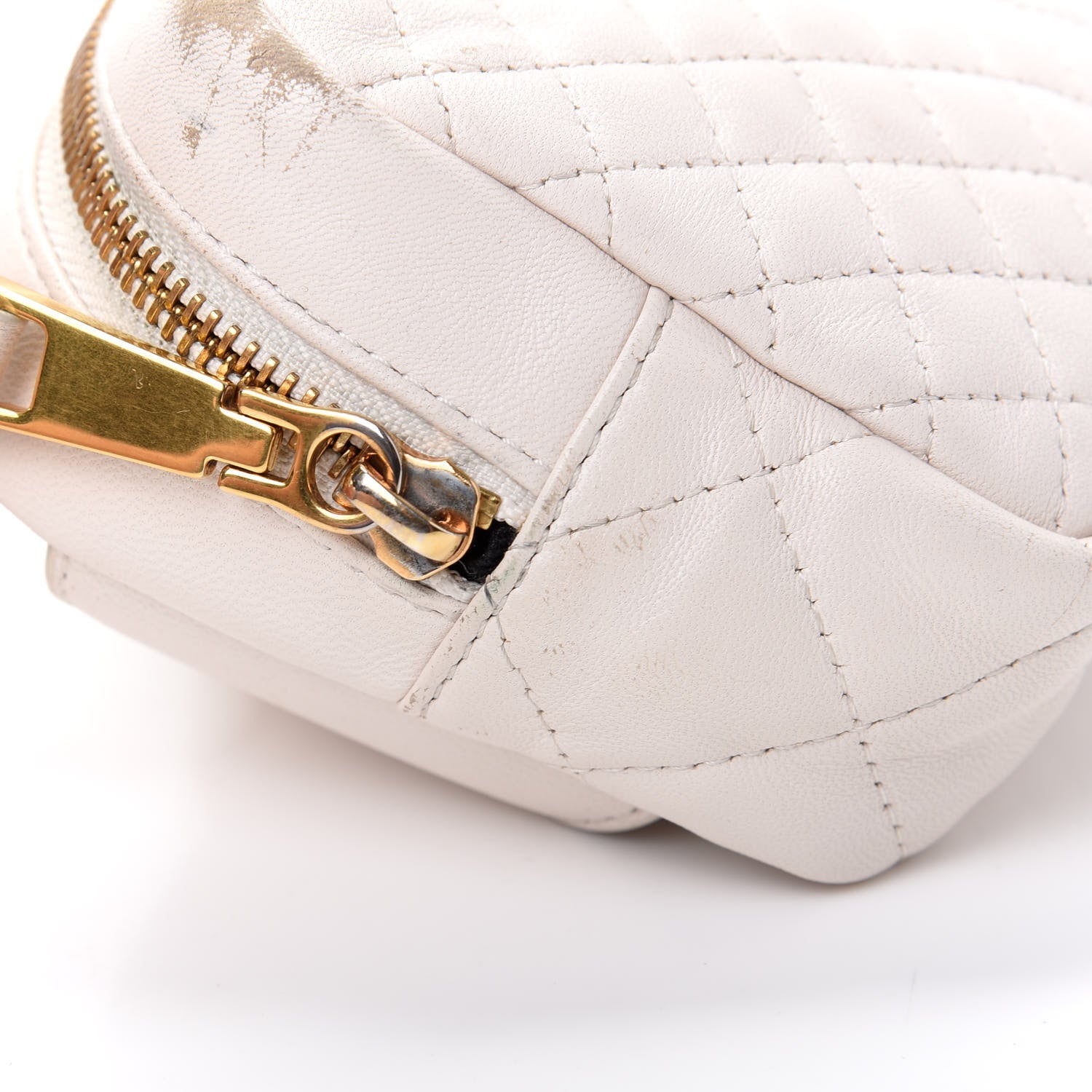 Versace Nappa Barocco Quilted Vanitas Medea Belt Bag White 12 of 12