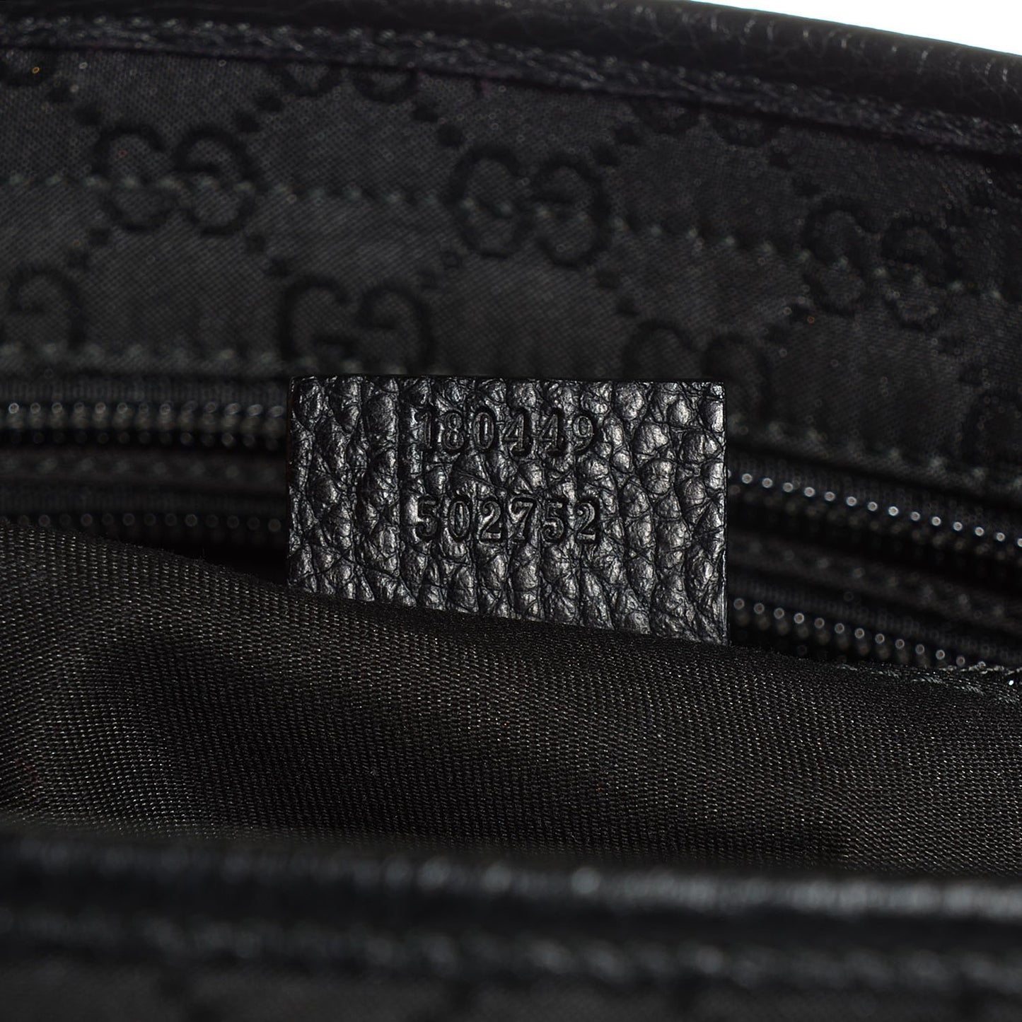 Nylon Calfskin Large Tote Black