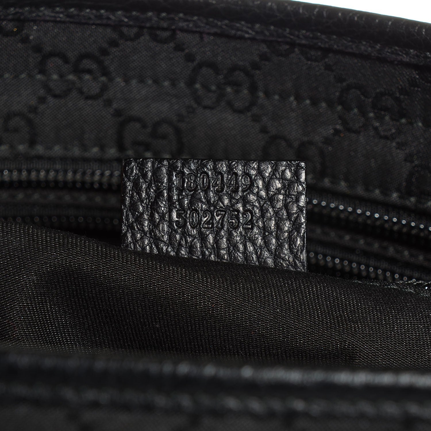 Gucci Nylon Calfskin Large Tote Black 7 of 7