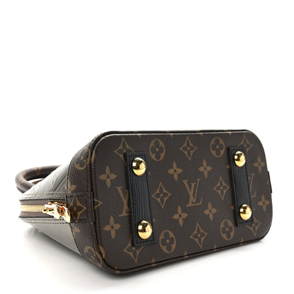Louis Vuitton LOUIS VUITTON Vernis Monogram Alma BB Taupe Metallise 4 of 8