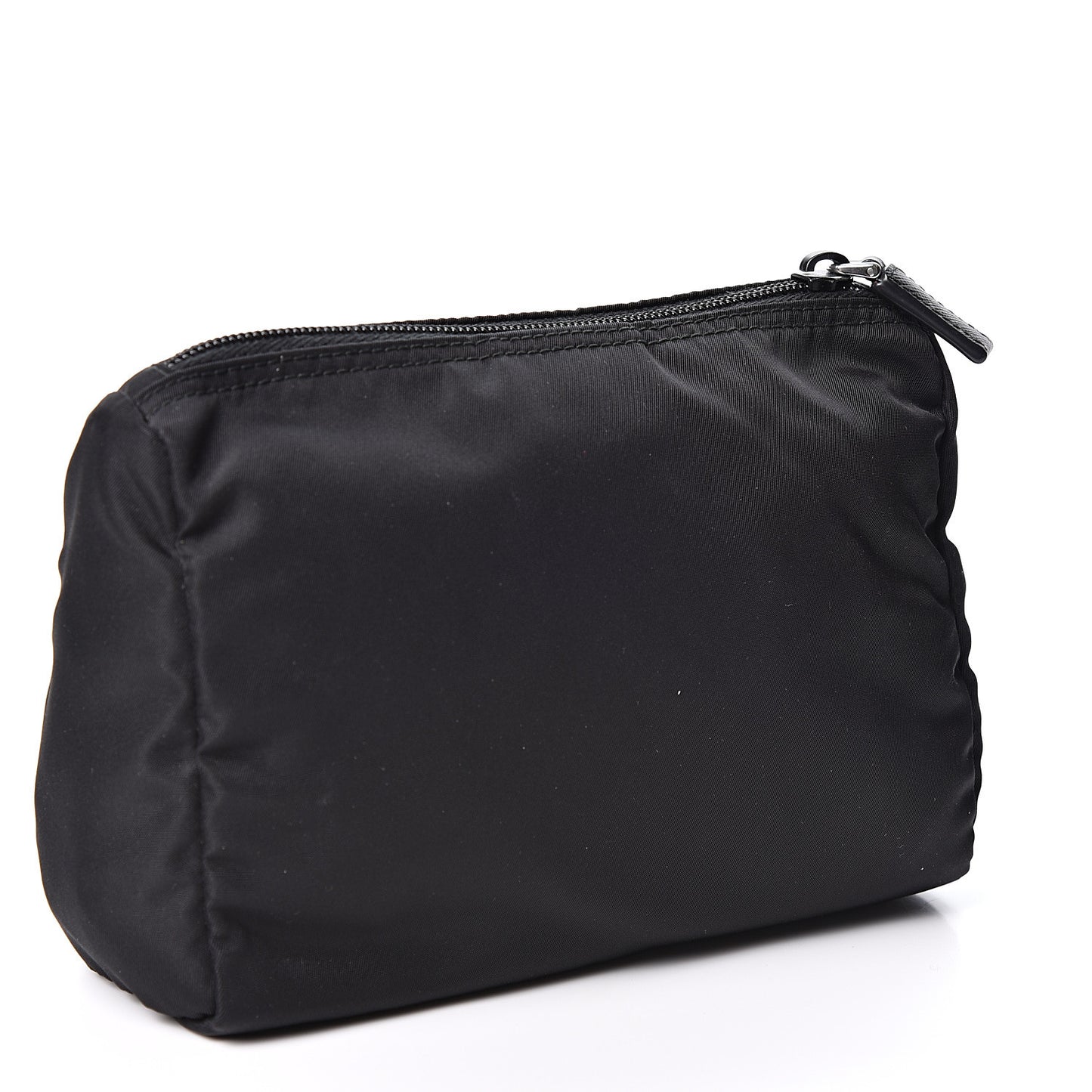 Nylon Tessuto Cosmetic Pouch Black